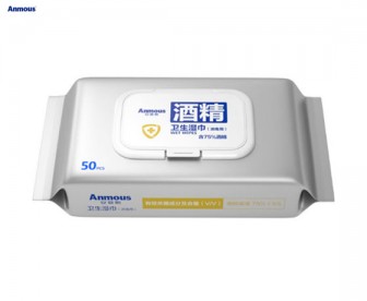Anmous 安慕斯 75%酒精消毒湿巾 50抽/包 Anmous 安慕斯 75%酒精消毒湿巾 50抽/包
